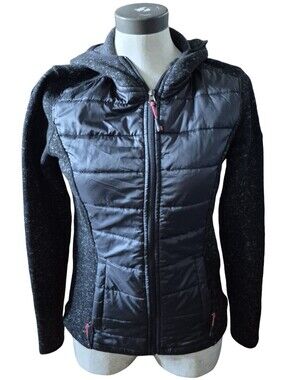 Ock Womens Size Small Zip Front Hooded Jacket